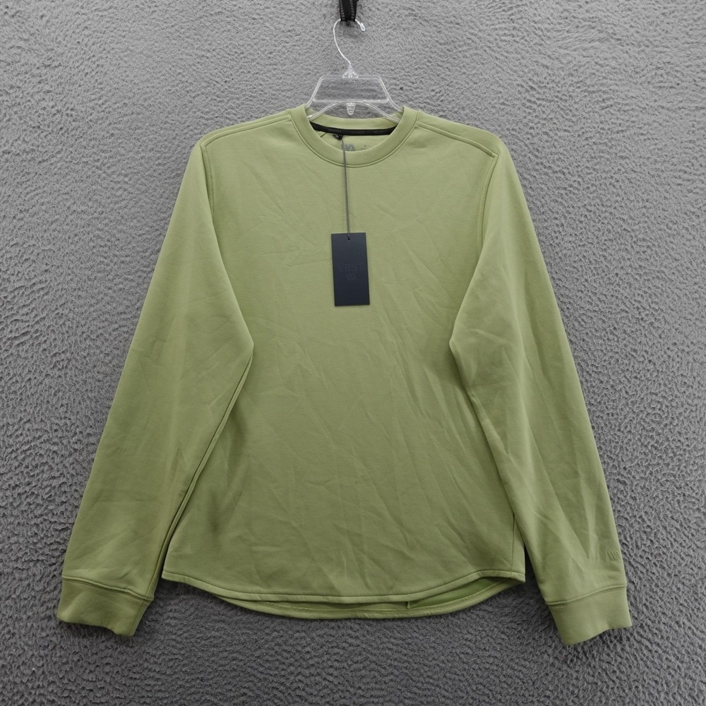 VRST Pinnacle Crewneck Long‎ Sleeve Shirt Mens Small Green UV Wicking Anti Odor
